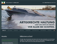 Tablet Screenshot of bootswerft-winkler.de